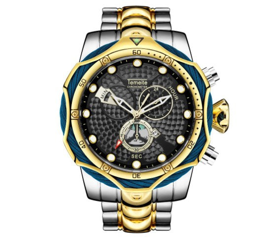 Men's Quartz Watch with Steel Band