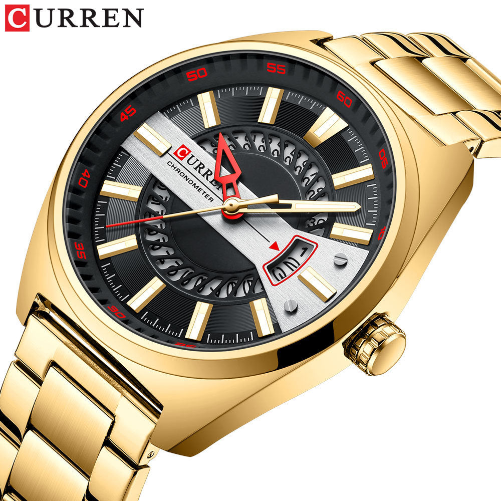 Curren 8403 Men's Quartz Watch with Steel Band