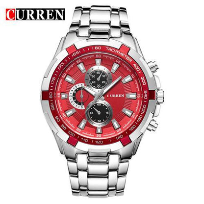CURREN Men's Business Watch, Stainless Steel Quartz