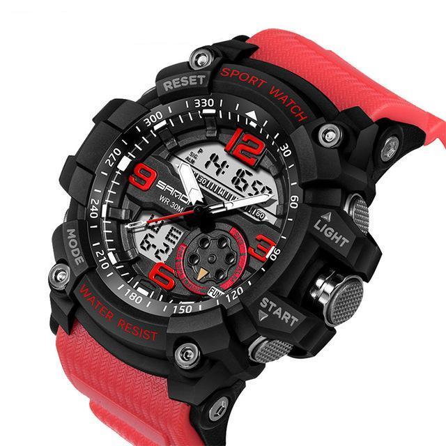 Men's Sports Digital Watch - Waterproof with Luminous Feature
