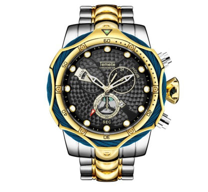 Men's Quartz Watch with Steel Band