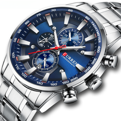 Curren 8351 Men's Waterproof Quartz Watch with Calendar
