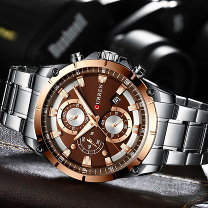CURREN 8360 Men's Waterproof Quartz Watch with Calendar