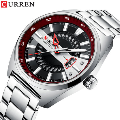 Curren 8403 Men's Quartz Watch with Steel Band