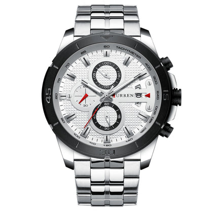 CURREN Men's Multifunctional Waterproof Quartz Watch