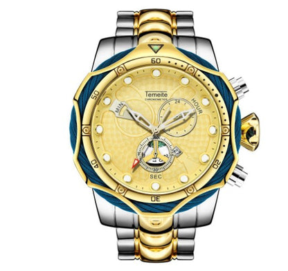 Men's Quartz Watch with Steel Band