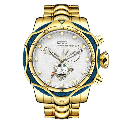 Men's Quartz Watch with Steel Band