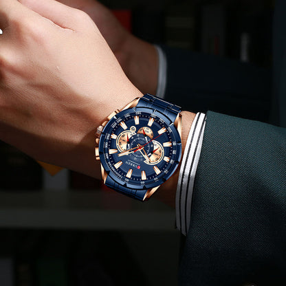 Curren 8363 Men's Multifunctional Waterproof Quartz Watch