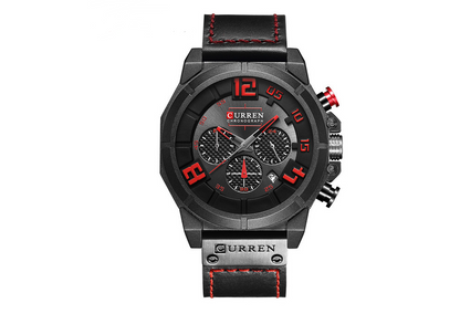 CURREN 8287 Men's Quartz Watch with Leather Band