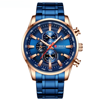Curren 8351 Men's Waterproof Quartz Watch with Calendar