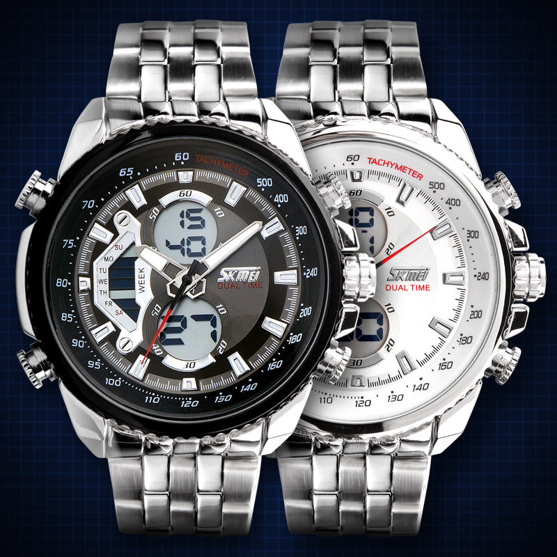 Stylish Men's Business Steel Watch with Multifunctional Quartz