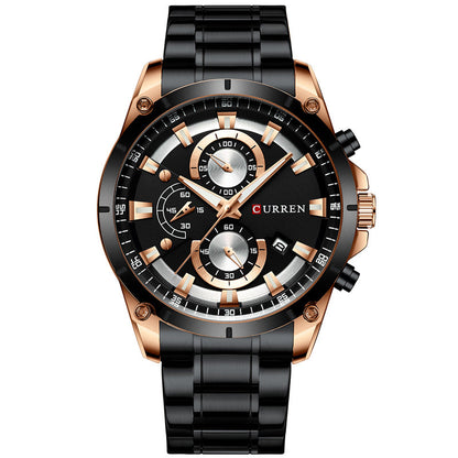 CURREN 8360 Men's Waterproof Quartz Watch with Calendar