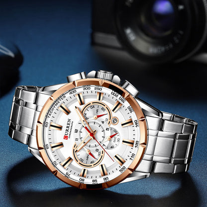 Curren 8363 Men's Multifunctional Waterproof Quartz Watch