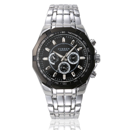 CURREN 8084 Men's Business Quartz Steel Watch