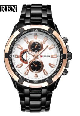CURREN Men's Business Watch, Stainless Steel Quartz