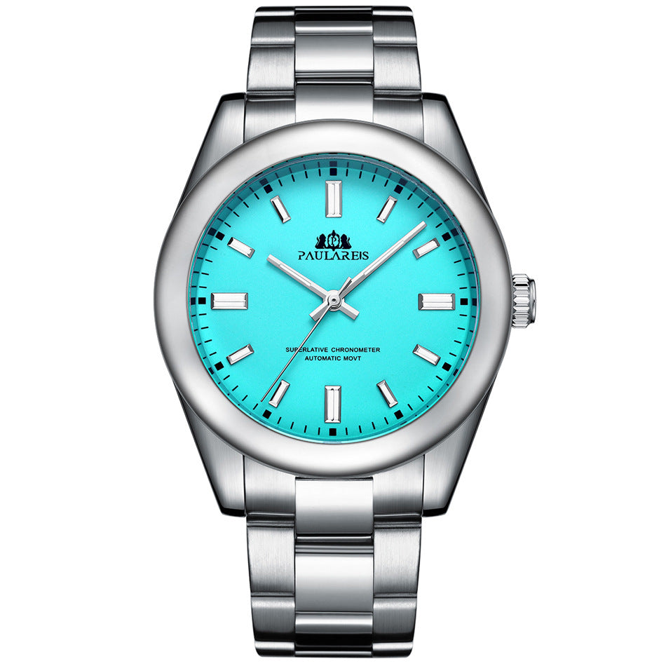 Luminous Automatic Mechanical Steel Band Watch