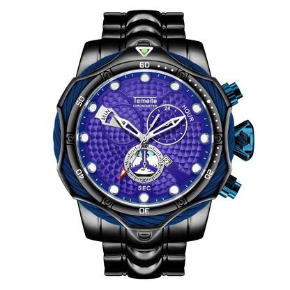 Men's Quartz Watch with Steel Band