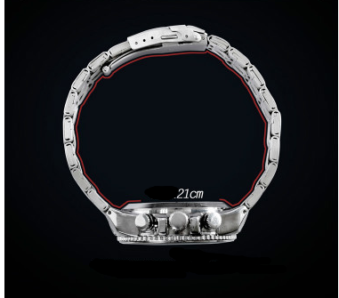 Stylish Men's Business Steel Watch with Multifunctional Quartz