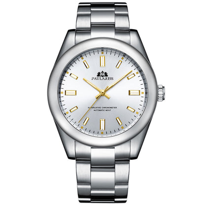 Luminous Automatic Mechanical Steel Band Watch