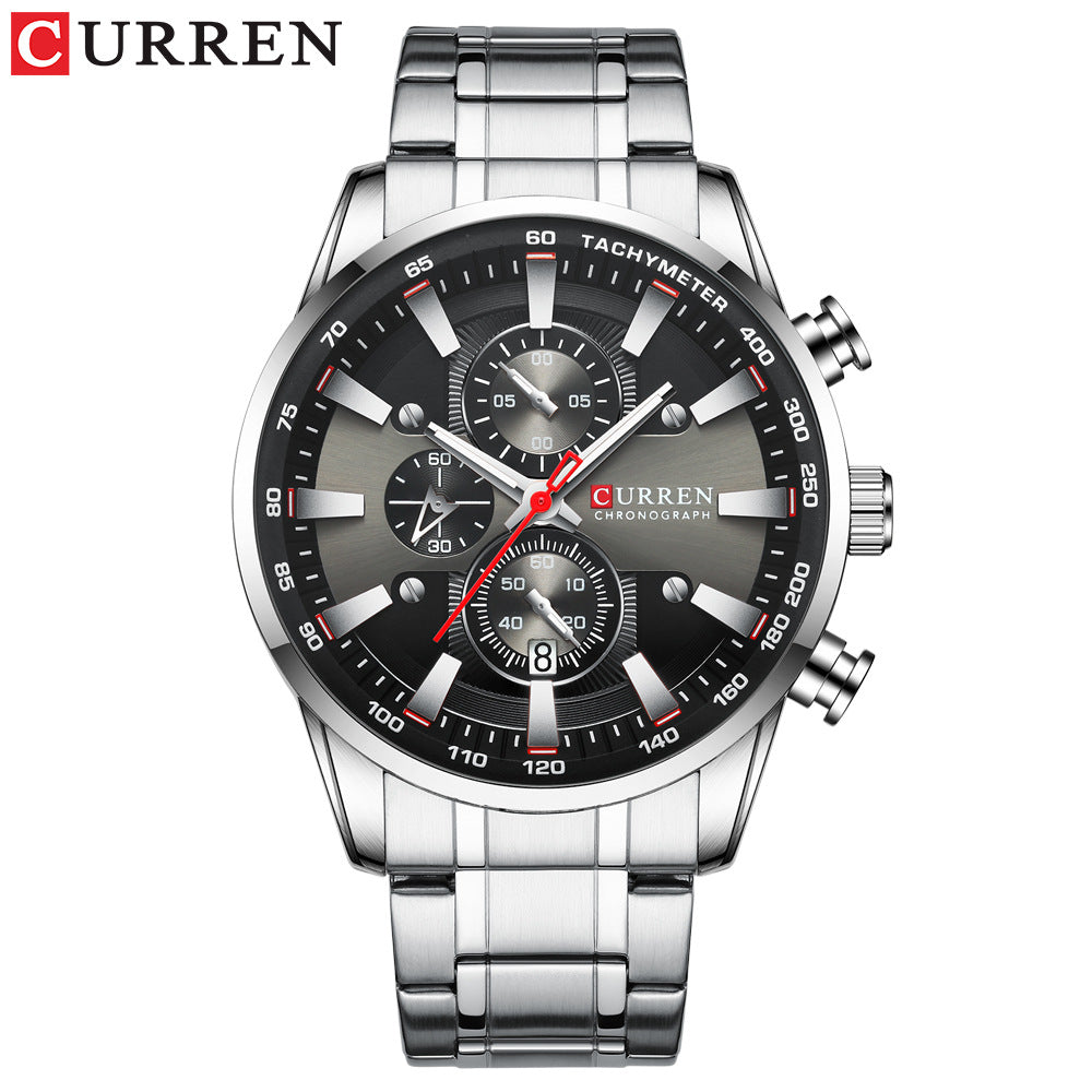 Curren 8351 Men's Waterproof Quartz Watch with Calendar