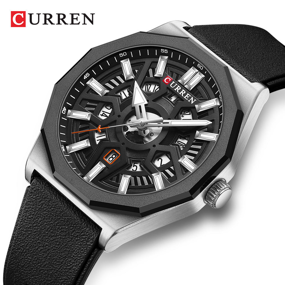 CURREN 8437 Men's Quartz Watch with Calendar