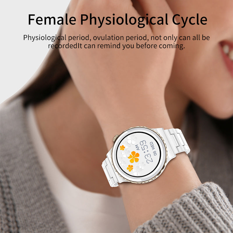 Bluetooth Smart Watch with Heart Rate and Call Alerts
