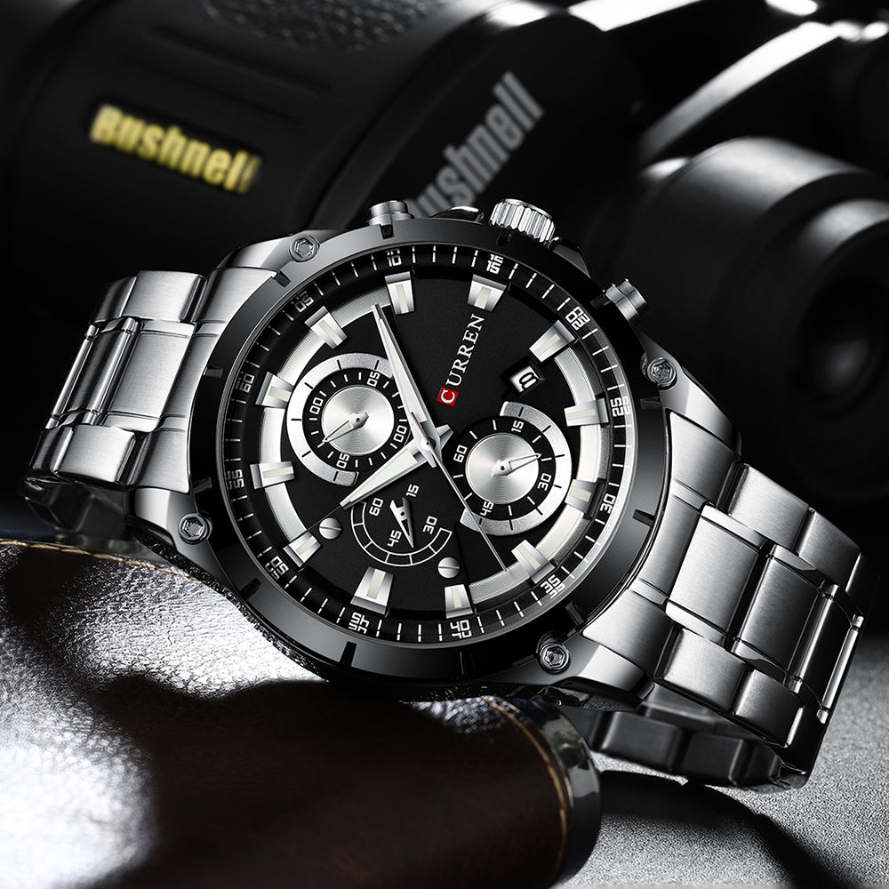 CURREN 8360 Men's Waterproof Quartz Watch with Calendar
