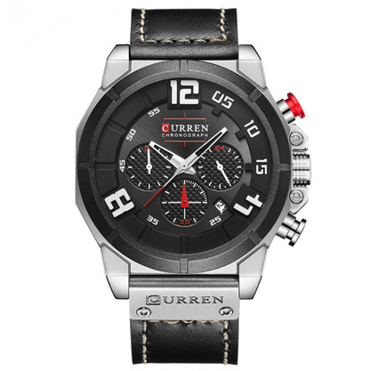 CURREN 8287 Men's Quartz Watch with Leather Band