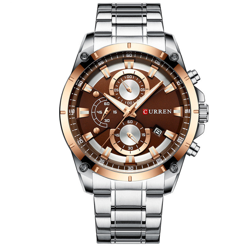 CURREN 8360 Men's Waterproof Quartz Watch with Calendar
