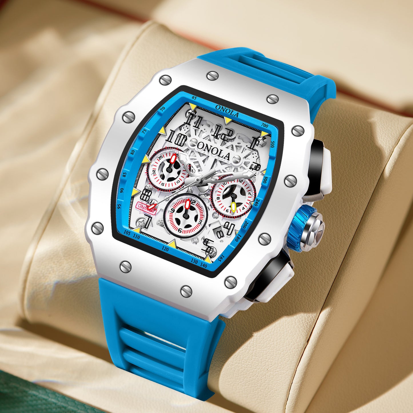ONOLA Multifunctional Waterproof Men's Quartz Watch