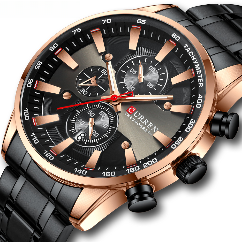 Curren 8351 Men's Waterproof Quartz Watch with Calendar