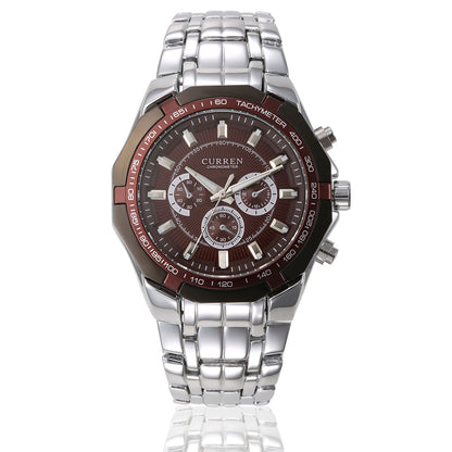 CURREN 8084 Men's Business Quartz Steel Watch