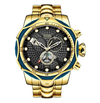 Men's Quartz Watch with Steel Band