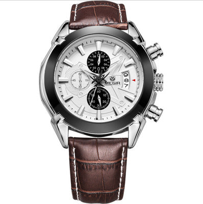 Men's Luminous Waterproof Sports Watch with Three Eyes