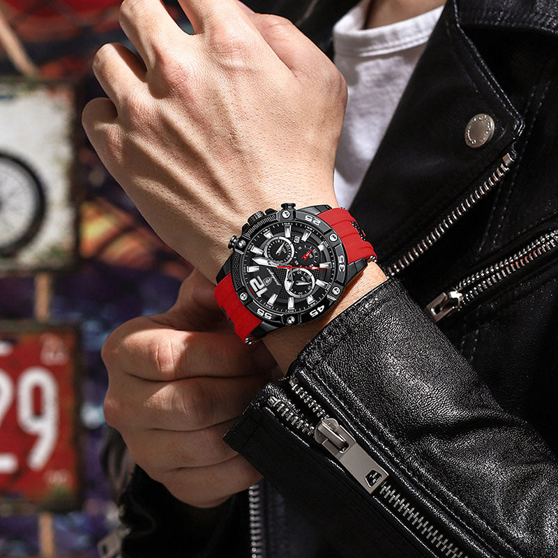 Luxury Waterproof Men's Military Sports Watch with Luminous Feature