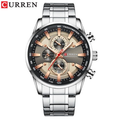 Curren 8351 Men's Waterproof Quartz Watch with Calendar