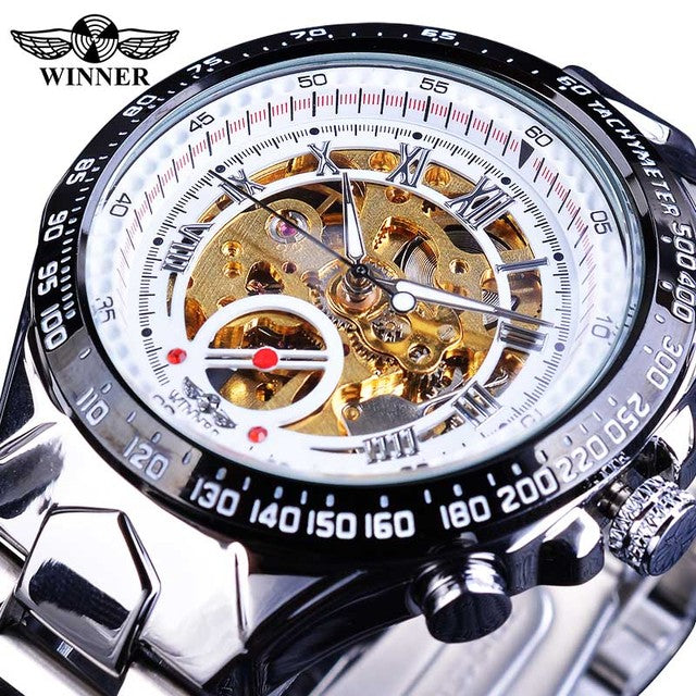 Swiss Men's Personalized All-Steel Luminous Mechanical Watch