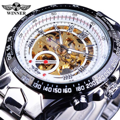 Swiss Men's Personalized All-Steel Luminous Mechanical Watch