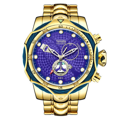 Men's Quartz Watch with Steel Band