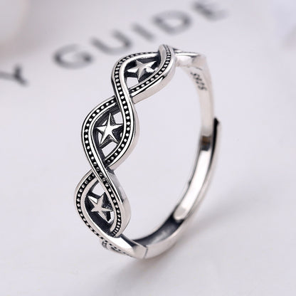 Personalized Simple S925 Sterling Silver Men's Ring