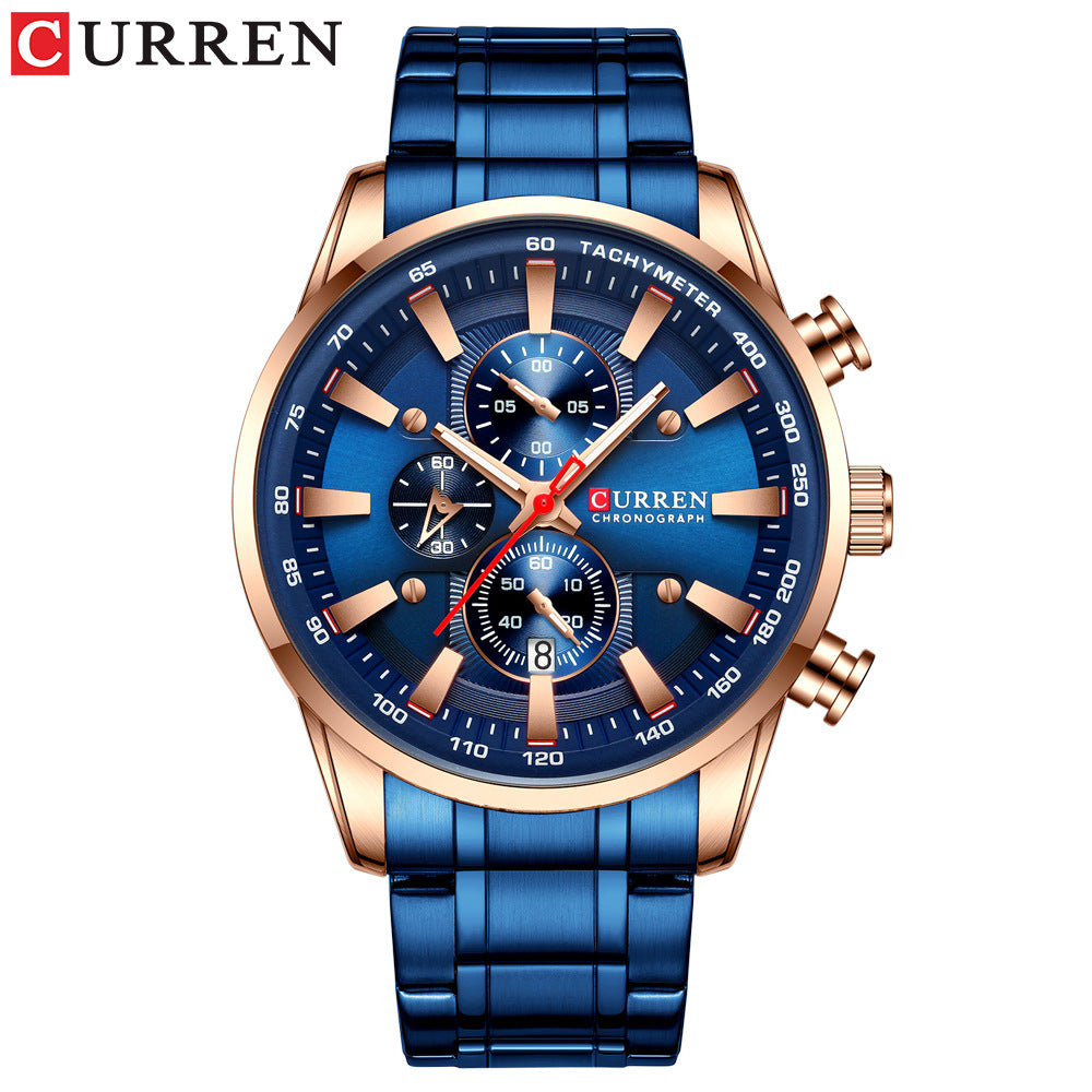 Curren 8351 Men's Waterproof Quartz Watch with Calendar