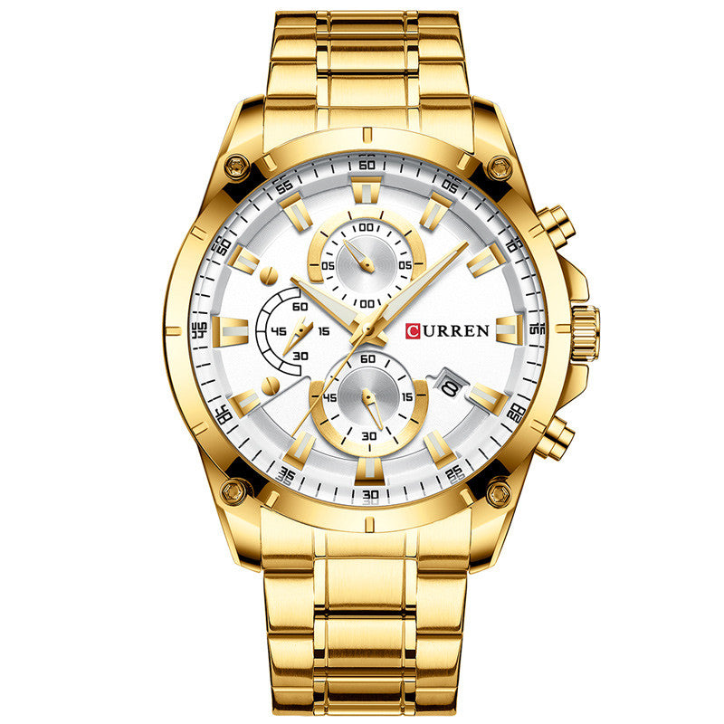 CURREN 8360 Men's Waterproof Quartz Watch with Calendar