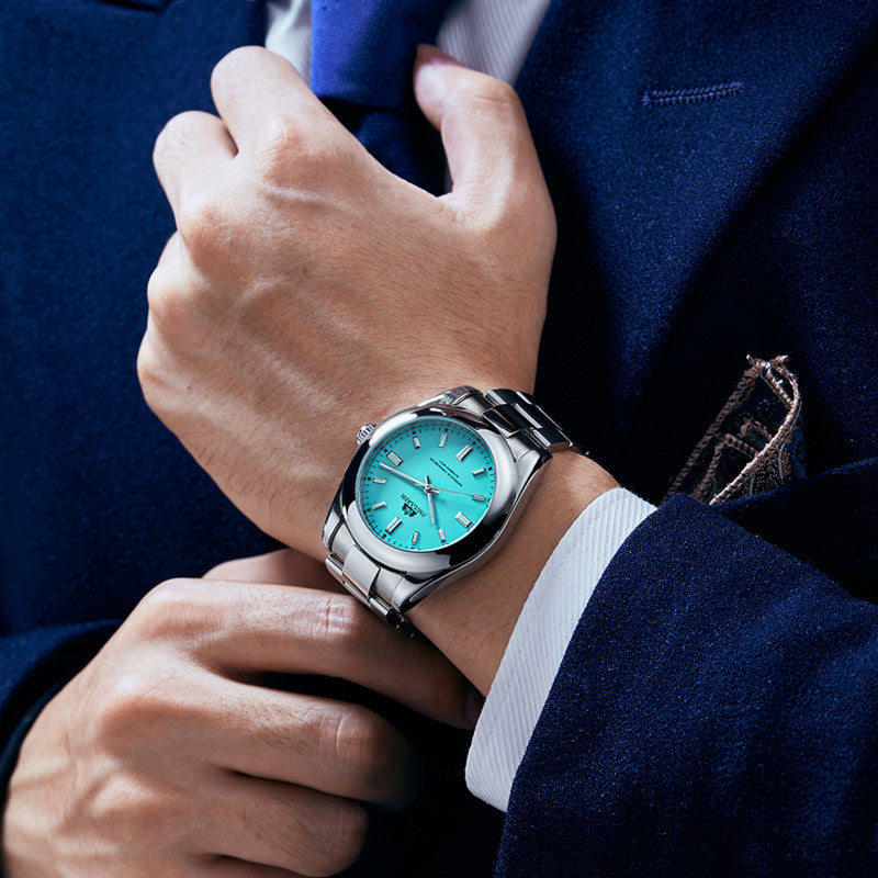 Luminous Automatic Mechanical Steel Band Watch