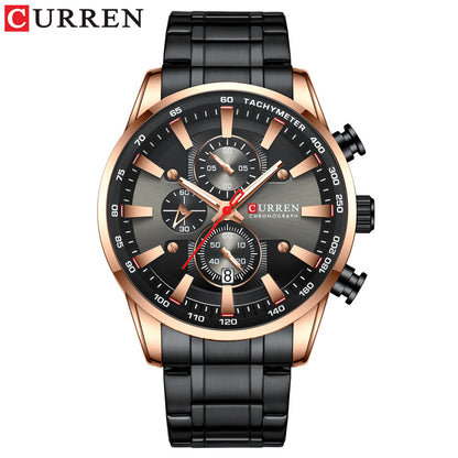 Curren 8351 Men's Waterproof Quartz Watch with Calendar