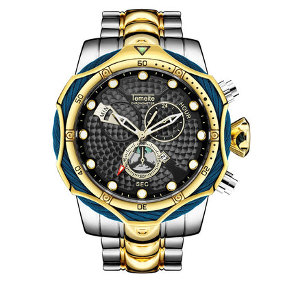 Men's Quartz Watch with Steel Band