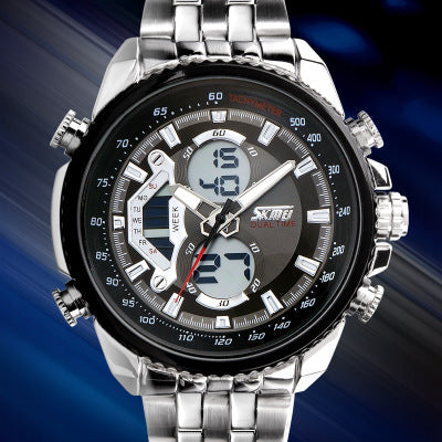 Stylish Men's Business Steel Watch with Multifunctional Quartz