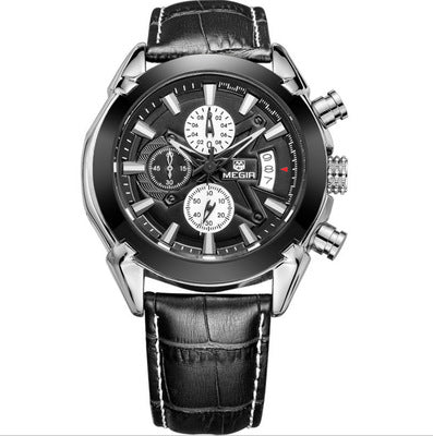 Men's Luminous Waterproof Sports Watch with Three Eyes