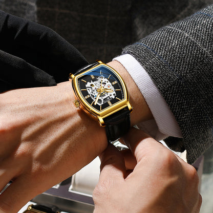 CHENXI Men's Automatic Mechanical Watch with Leather Band