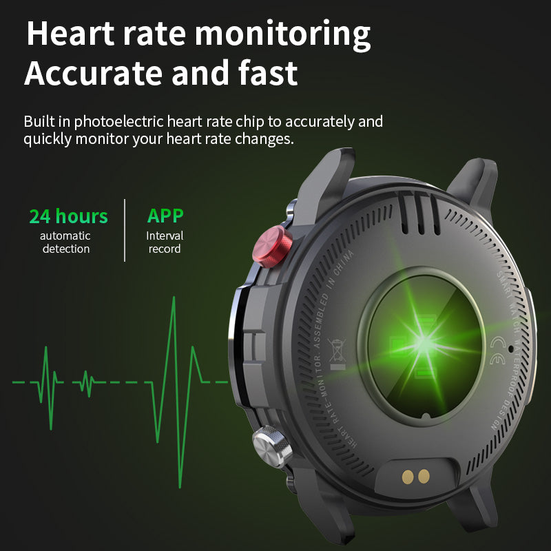 Bluetooth Sports Watch with Heart Rate and Call Alerts