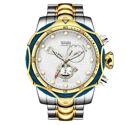 Men's Quartz Watch with Steel Band